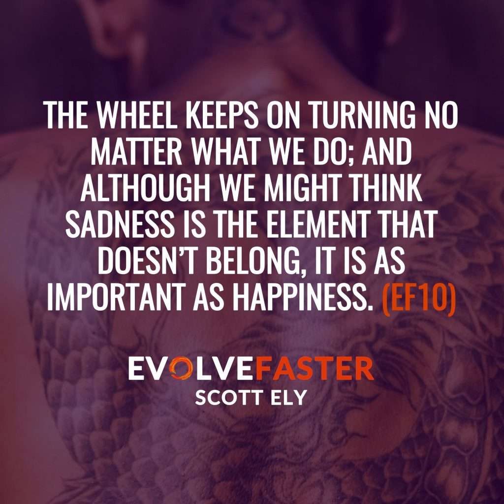 (EF10) S1-E8: The Road to Happiness is Inked in Suffering The Evolve Faster Podcast with Scott Ely Season One