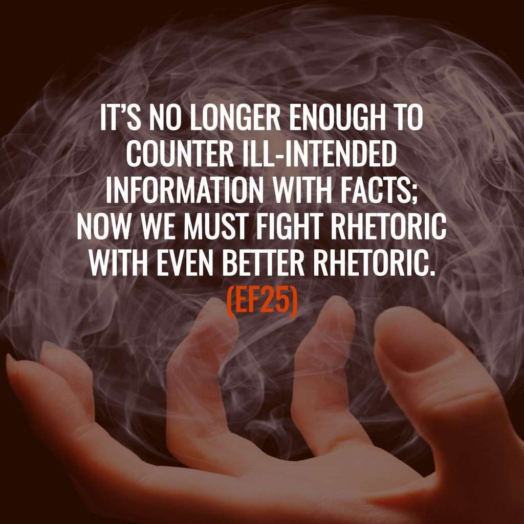 (EF25) BTP-EF7: The Power of Propaganda and Rhetoric to Divide Us and the Quest for a Better World Behind the Podcast of Episode EF7