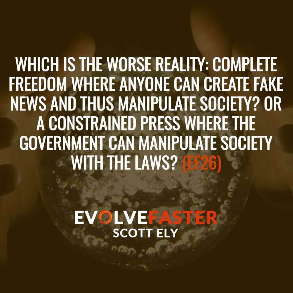 (EF26) AMA-EF7: The Impossibility of Honest Politicians and Protecting Our Kids from The Most Insidious Fake News Ask Me Anything for Episode EF3